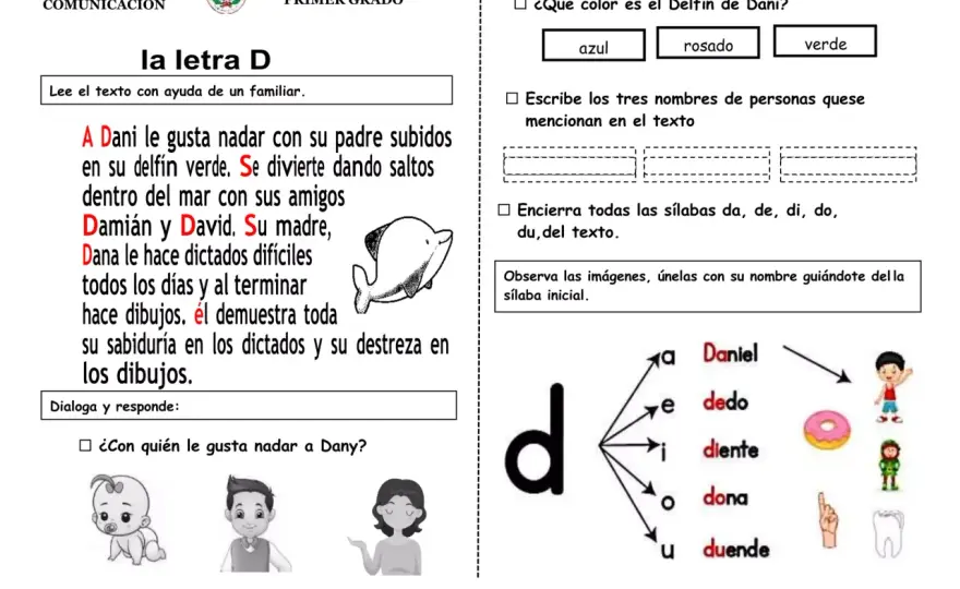 Palabras con D - Guía completa para enseñar y aprender