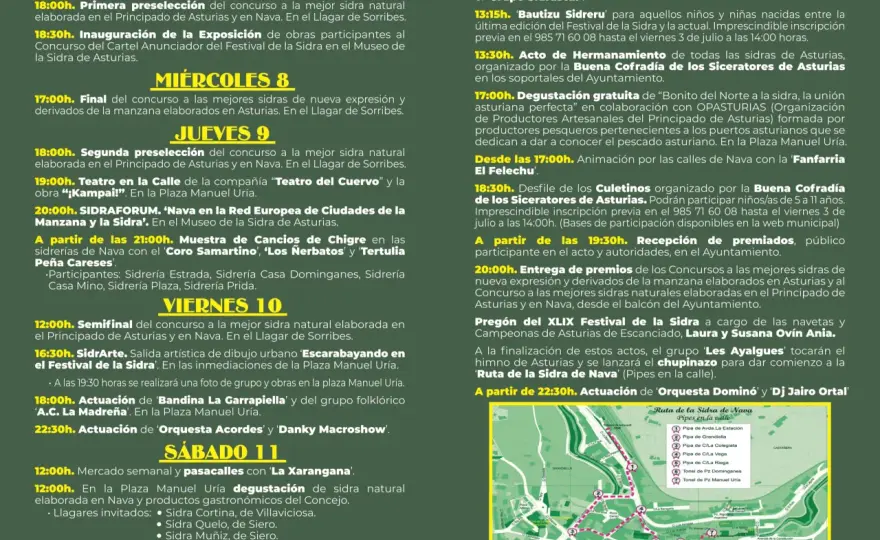 Festival de la Sidra de Nava - Guía para no perderte nada