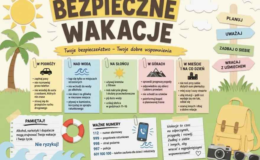 Bezpieczne wakacje - Jak uniknąć problemów i stresu w podróży?