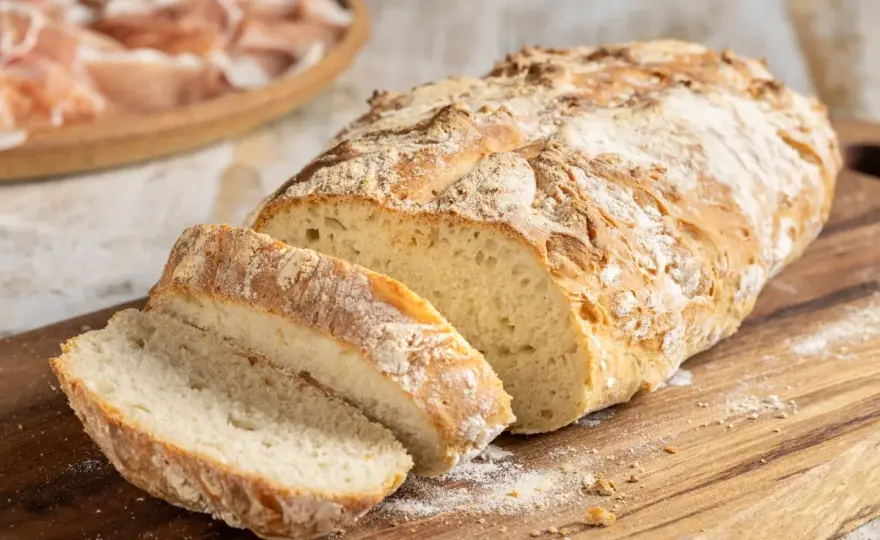 Pane fatto in casa fragrante con pochi ingredienti