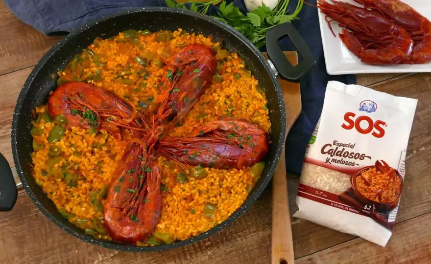 Arroz marinero con carabineros al punto y sin errores
