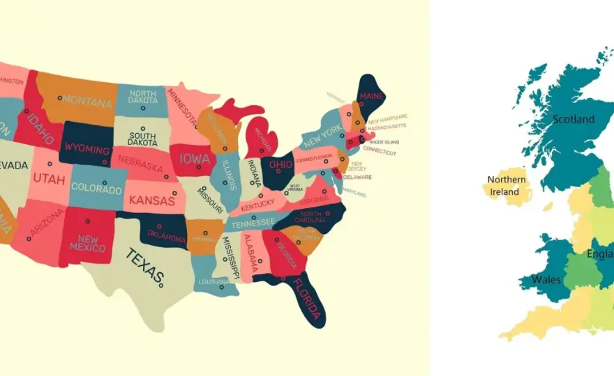 Gdzie leży Wielka Brytania? Mapa, klimat i UK vs. Wyspa