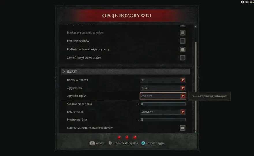 Diablo 4 dubbing - Jak ustawić język tekstu i mowy?