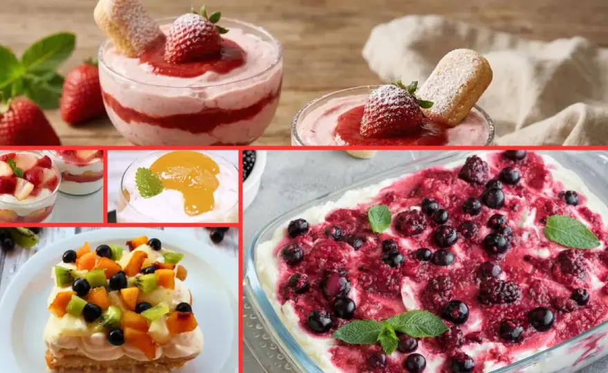 Dolci al cucchiaio leggeri - idee fresche e tiramisù