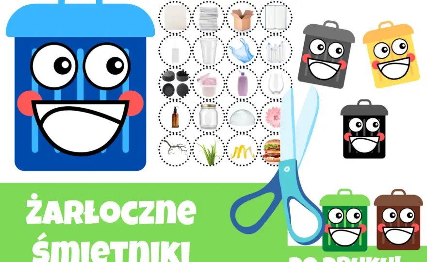 Segregacja śmieci do druku - darmowe etykiety i ściągawki