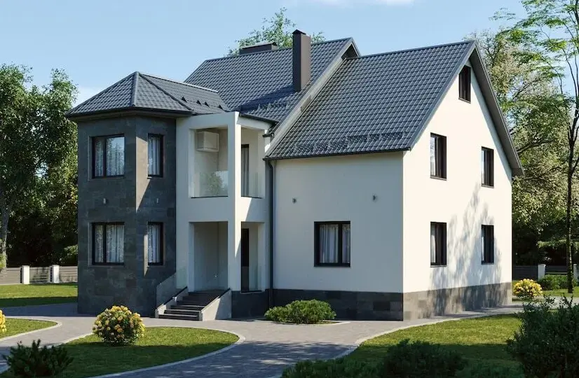 Elewacja biała z grafitem: Nowoczesny styl Twojego domu