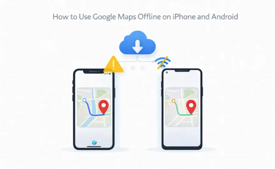 Aktualizacja Map Google: Android, iOS, offline proste kroki