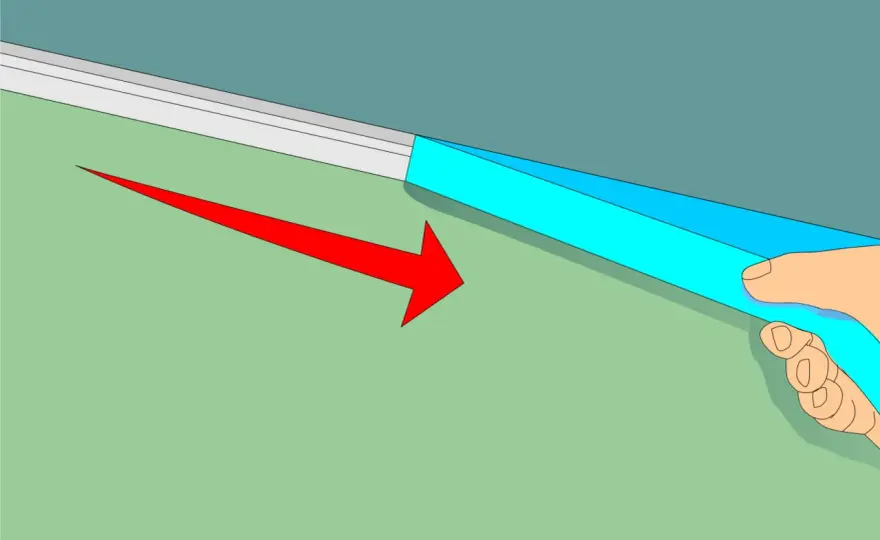 Come fare il bordo tra soffitto e parete senza sbavature
