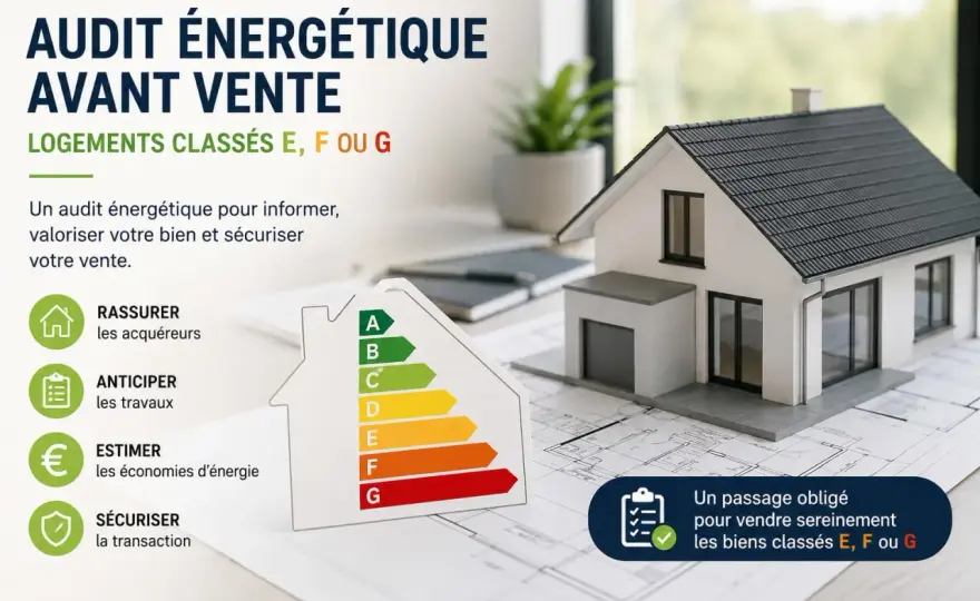 Vendre une maison E, F ou G - l’audit énergétique à prévoir