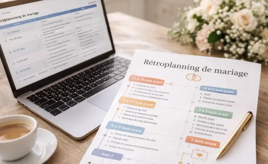 Rétroplanning réception - Le guide pour tout maîtriser