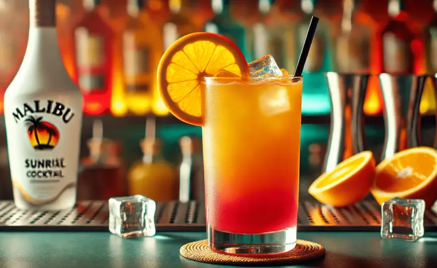 Proste przepisy na drink z Malibu i sokiem pomarańczowym, które zachwycą