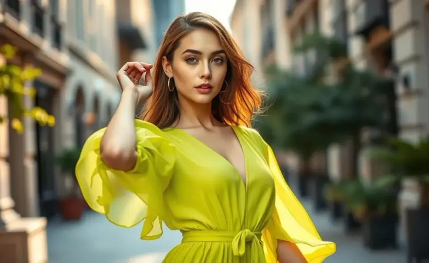 Stylizacje z limonkową bluzką: jak wyróżnić się modą na każdą okazję