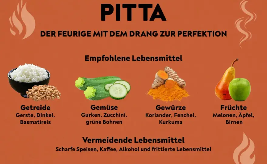 Pitta reduzieren - Ernährung, Kräuter und Alltag im Ayurveda