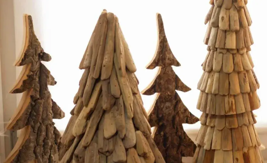 Rustikale Weihnachtsdeko aus Holz - Einfache DIY-Ideen