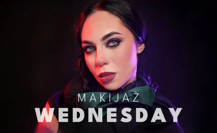 Makijaż Wednesday Addams - Soft Goth krok po kroku