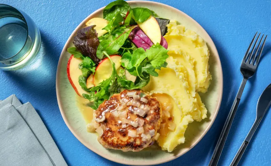 Purée de pommes de terre - L'équilibre parfait avec salade et protéines
