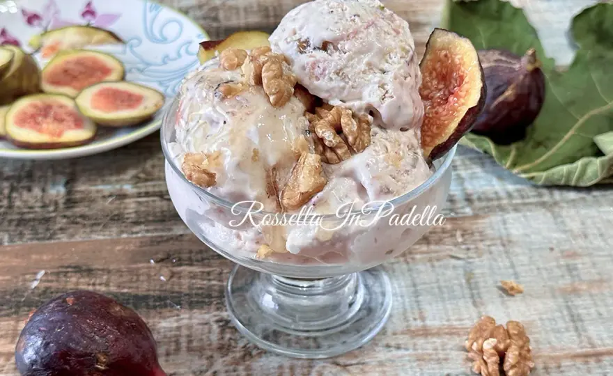 Gelato ai fichi cremoso, con o senza gelatiera