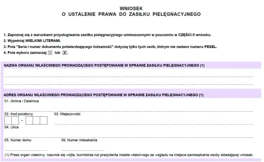 Zasiłek pielęgnacyjny - Kto dostanie i jak złożyć wniosek?