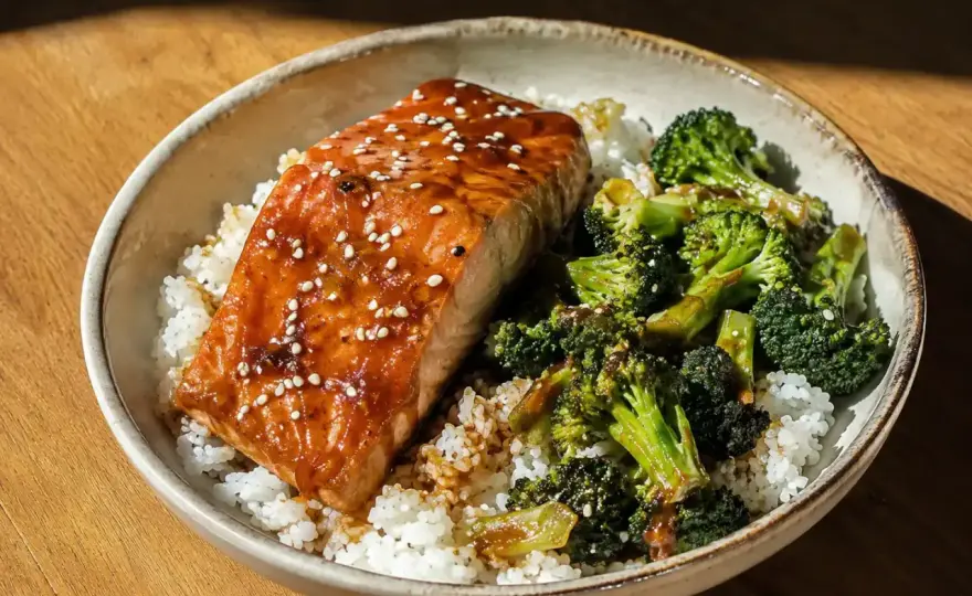Teriyaki lax som blir saftig och blank hemma