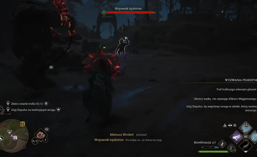 Zadanie profesor Onai w Hogwarts Legacy - Descendo bez frustracji