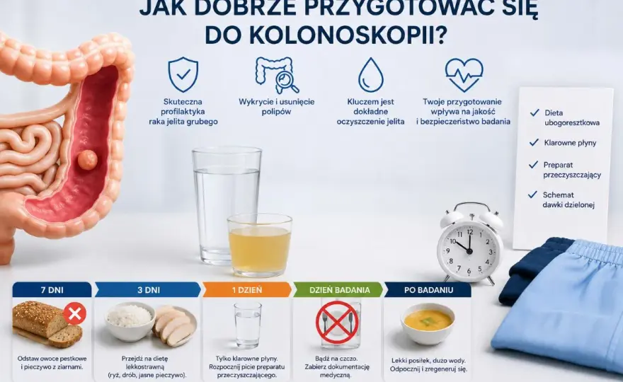 Kolonoskopia - Jak przygotować się do badania? Poradnik