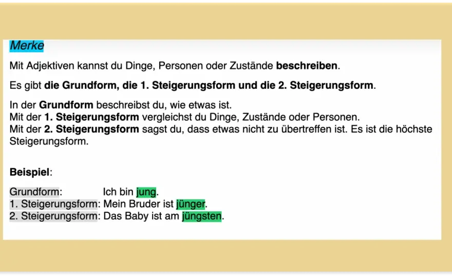 Adjektive Grundschule - Einfach verstehen & richtig anwenden
