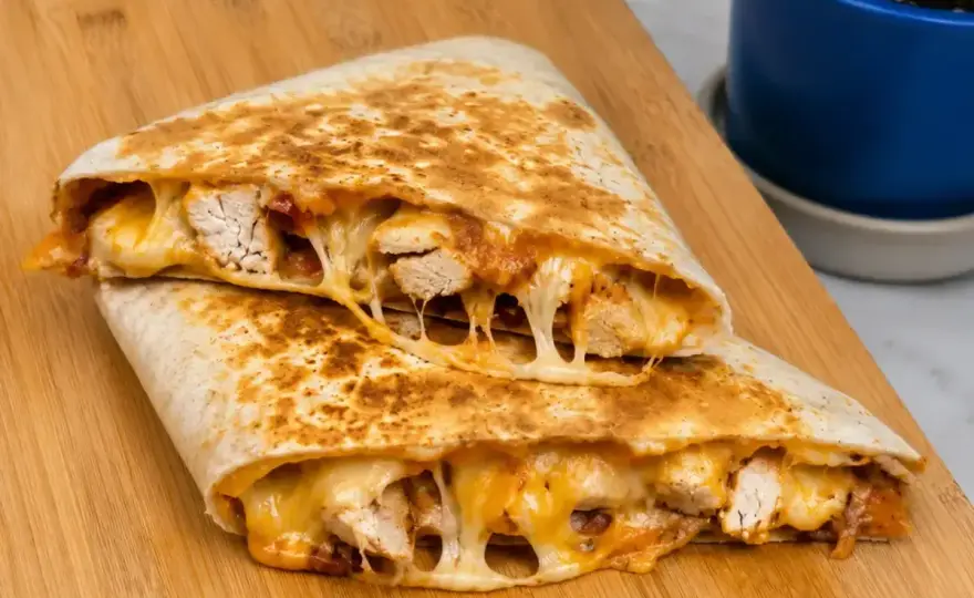 Tortilla z kurczakiem i serem - chrupiący obiad bez komplikacji