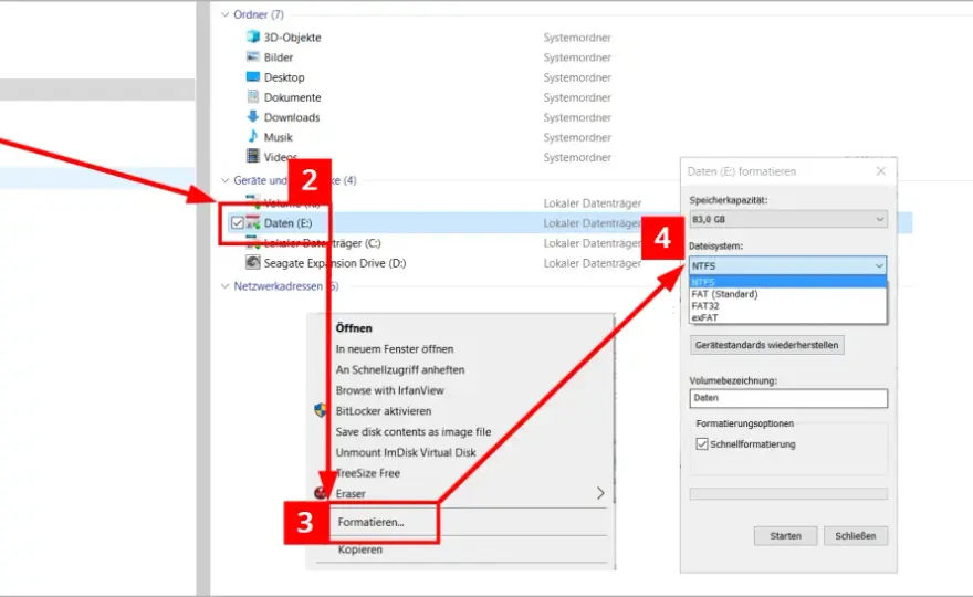 Festplatte für Mac & Windows formatieren - So geht's richtig!