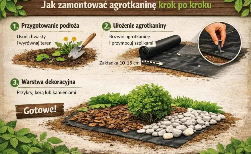 Jak kłaść agrowłókninę? Poradnik krok po kroku
