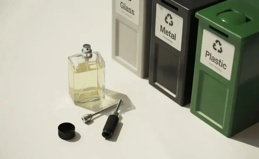 Jak wyrzucić butelkę po perfumach? Segregacja krok po kroku