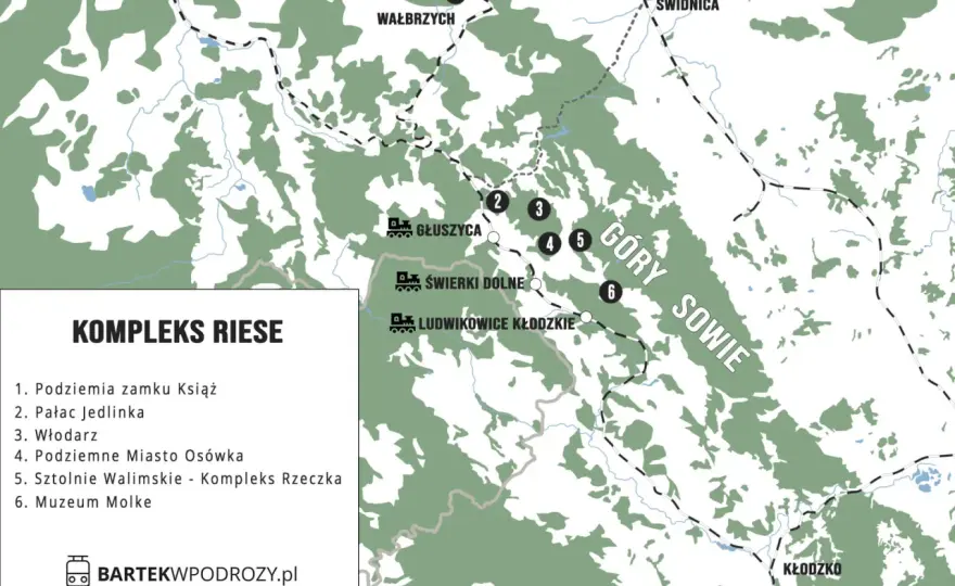 Góry Sowie: Wieże, Riese, zamki - Plan na udany weekend
