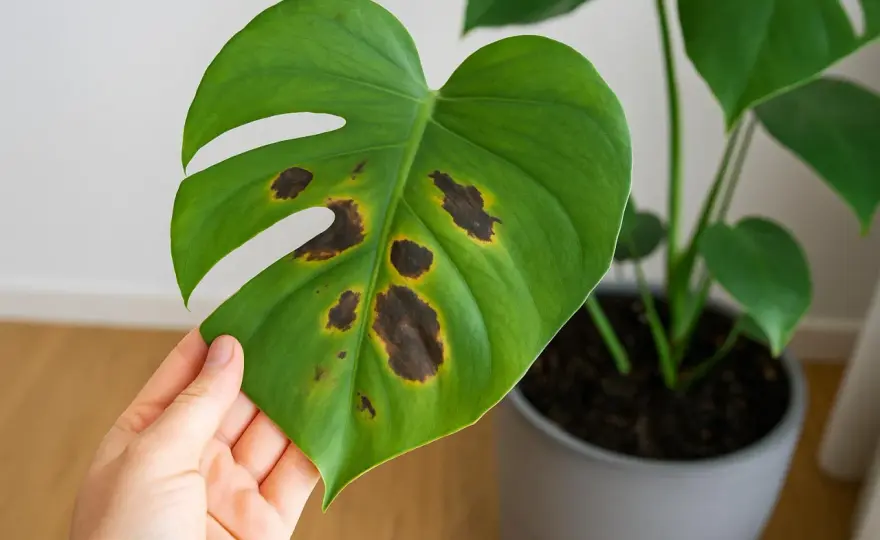 Braune Flecken an der Monstera - was wirklich dahintersteckt