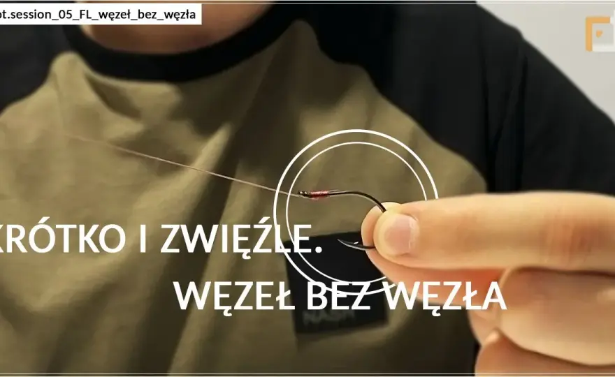 Wiązanie haczyka z oczkiem na włos: poradnik "węzła bez węzła"