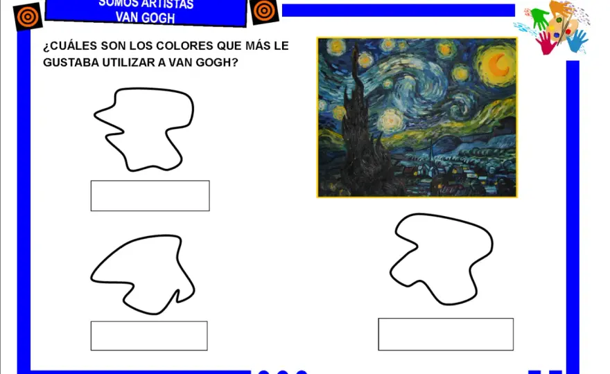 Van Gogh para niños - Actividades creativas y fáciles