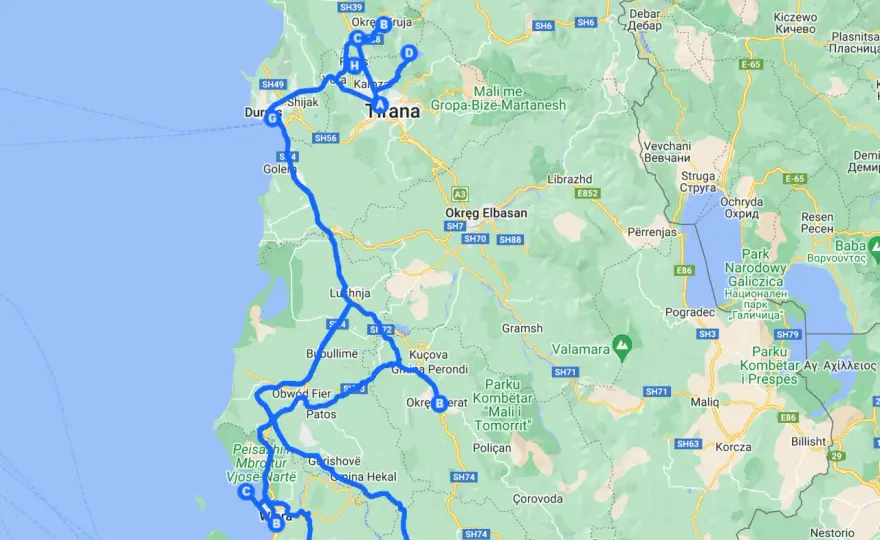 Kamperem do Albanii - plan podróży i porady praktyczne