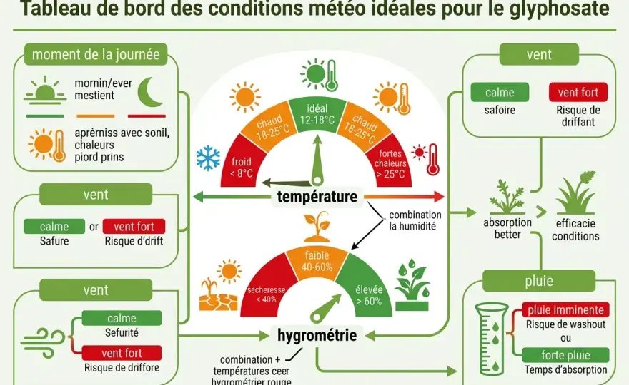 Quand mettre le glyphosate - Conditions et efficacité
