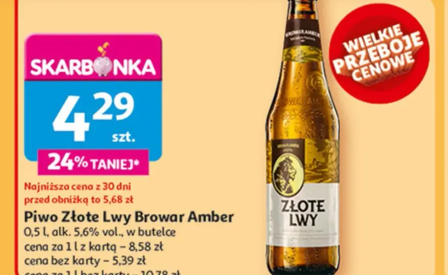 Gdzie kupić piwo złote lwy? Sprawdź najlepsze oferty i ceny