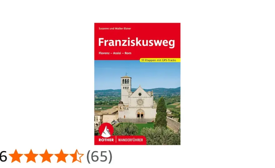 Franziskusweg Karte - Etappen, Höhenmeter und Route planen