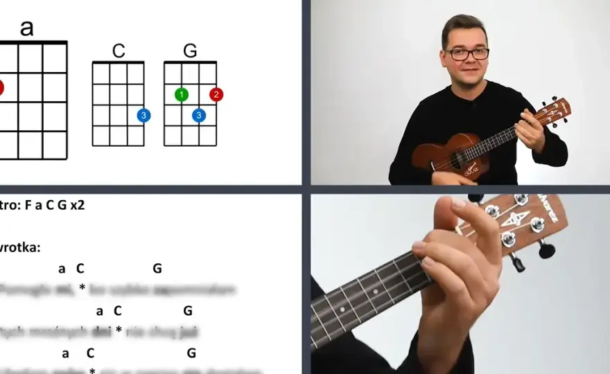 Jak zagrać Czas, który pozostał na ukulele – proste chwyty i instrukcje