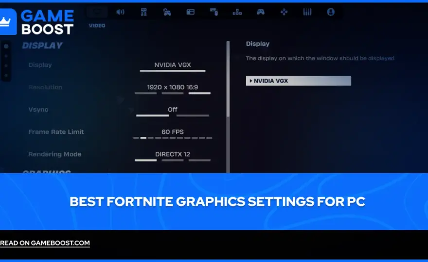Les meilleurs réglages de Fortnite sur PC pour gagner en FPS