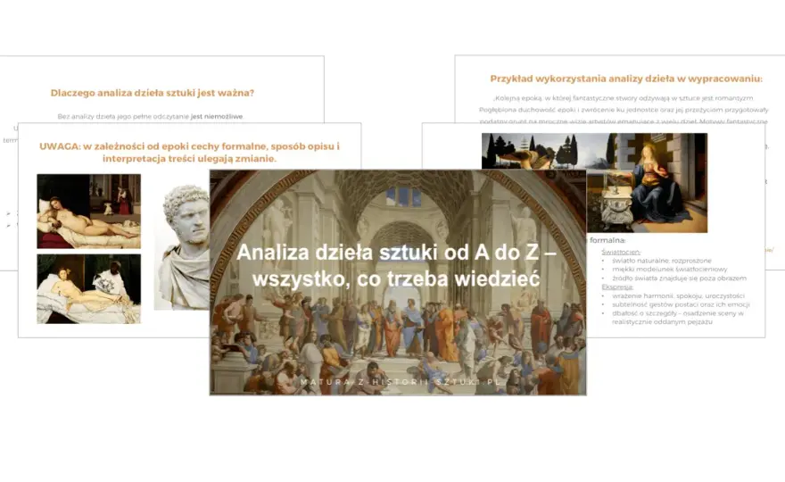 Historia sztuki - więcej niż daty. Analiza dzieł i nauka
