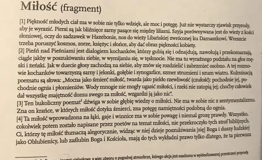 Pieśń nad Pieśniami - Jak ją czytać? Sens dosłowny i duchowy