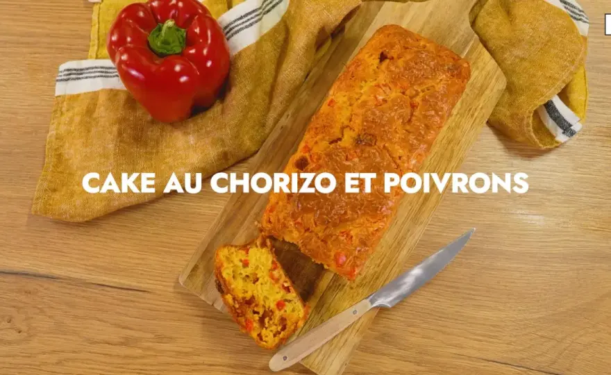 Cake Chorizo Poivron - Le secret du moelleux parfait