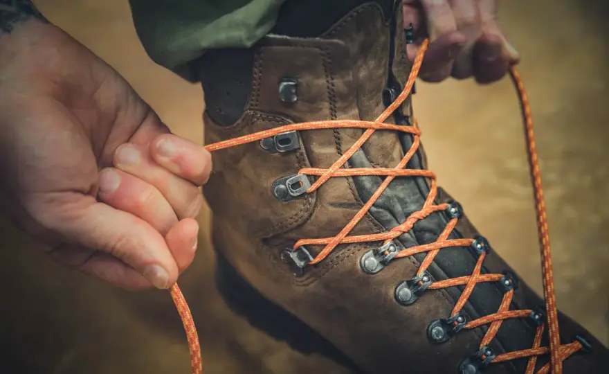 Lace Hiking Boots with Hooks - Secure Fit, No Pressure