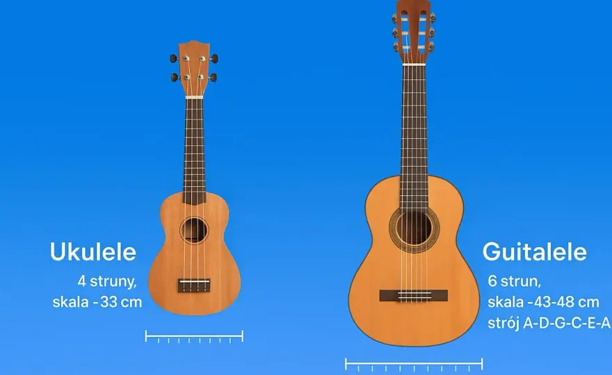 Małe gitary: Ukulele, guitalele, podróżne przewodnik po rozmiarach