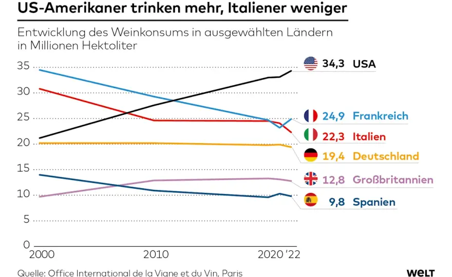 Weinproduktion weltweit - wer führt, wer schwankt und warum