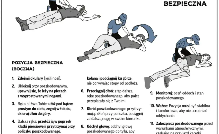 Pozycja boczna bezpieczna - instrukcja krok po kroku i częste błędy