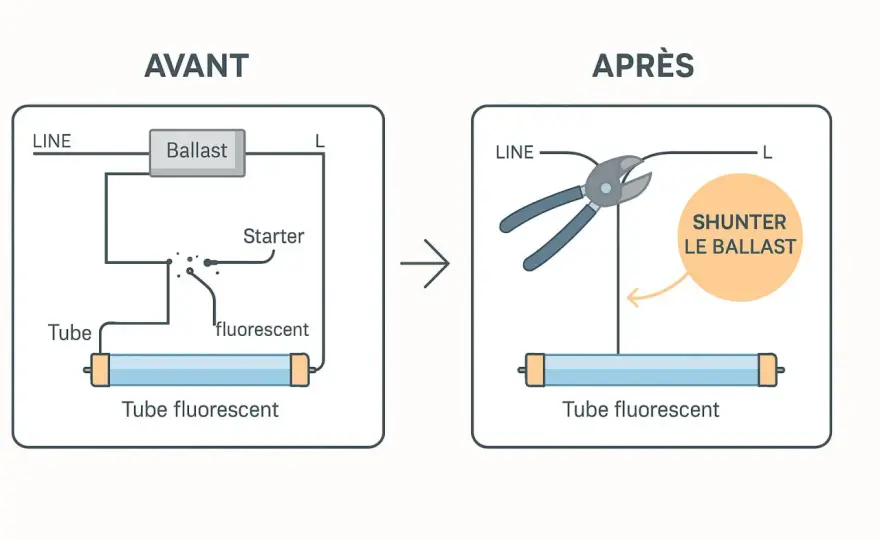 Tube LED - Faut-il retirer le ballast ? Le guide complet