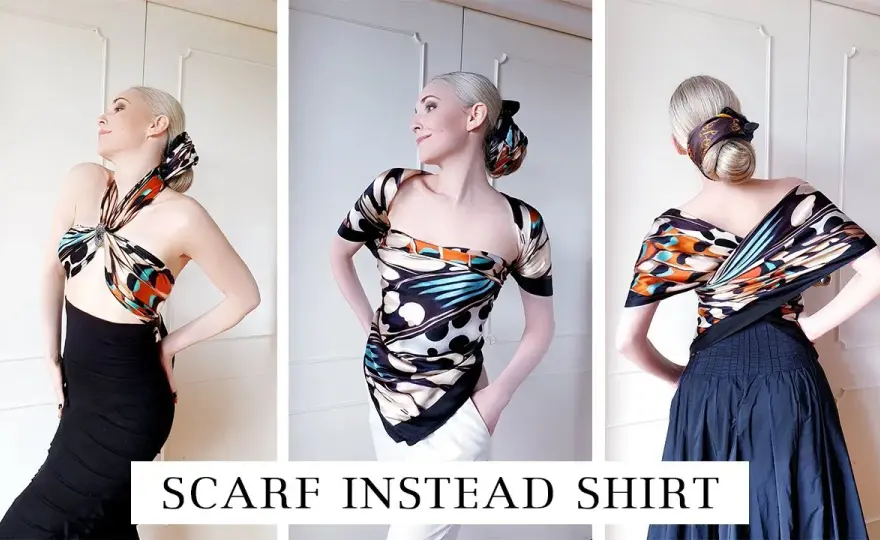 Bluzka z chusty: DIY, wiązanie, szycie modny top w 5 min!