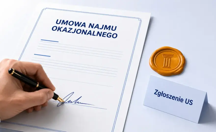 Najem okazjonalny krok po kroku - umowa, załączniki i błędy